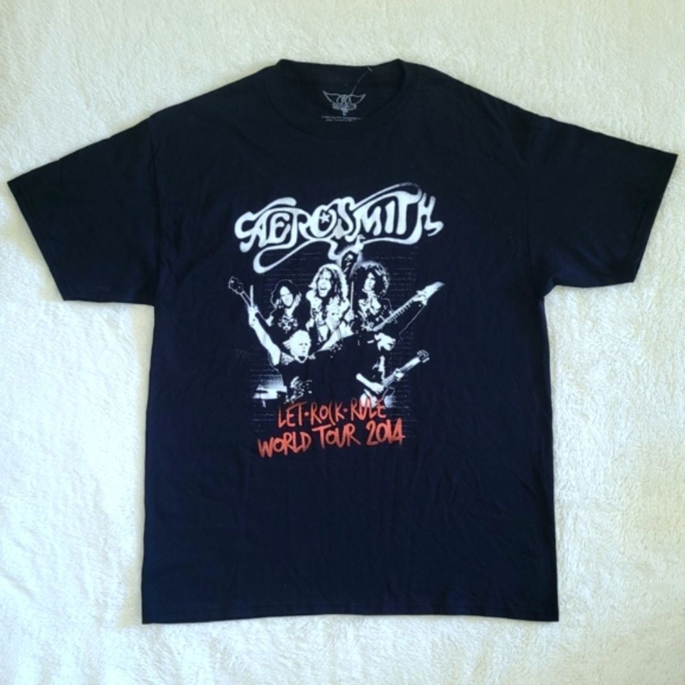 Aerosmith🎶 "Let Rock🎸 Rule World🌎 Tour 2014" Graphic Tee👕 - Picture 7 of 10